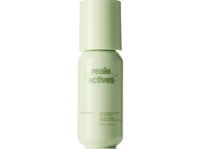 Reale Actives Pore Power Exfoliating LHA + BHA Gel Cleanser, 3.4 fl oz/100 mL
