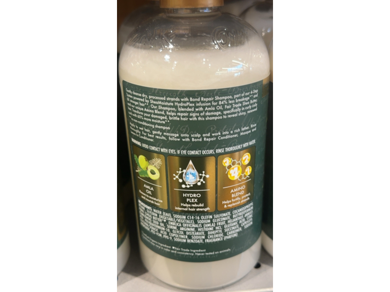 Shea Moisture Bond Repair Shampoo, Amla Oil, 13 fl oz/384 mL