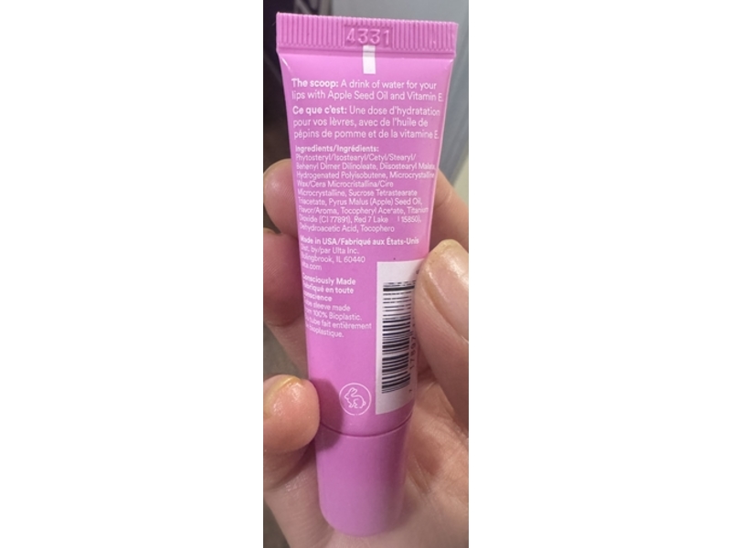 Ulta Beauty Lip Quench Hydrating Balm, Raspberry, 0.36 oz/10.7 mL