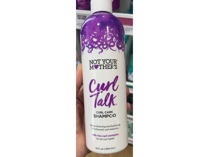 Not Your Mother's Curl Talk Curl Care Shampoo, Rice Curl Complex, 12 fl oz/355 mL, Pack Of 3