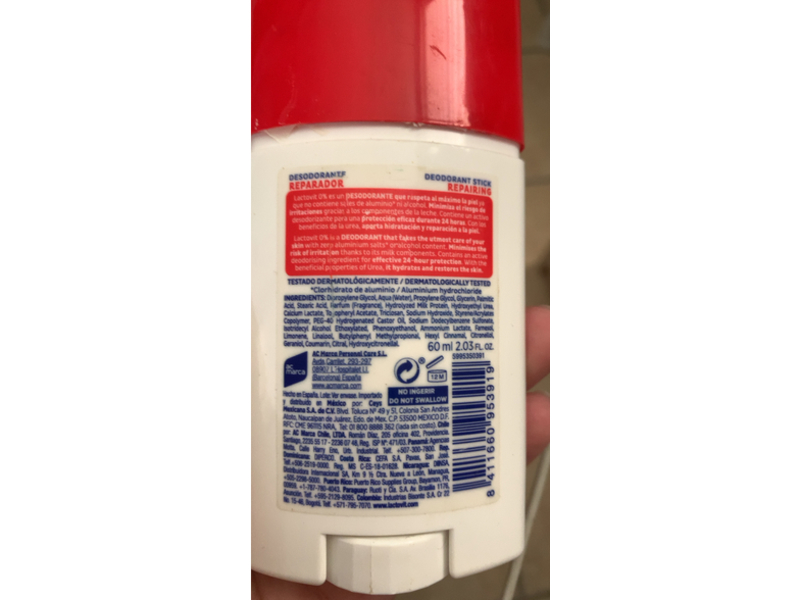 Lactovit Repairing Deodorant Stick, 2.03 fl oz/60 mL