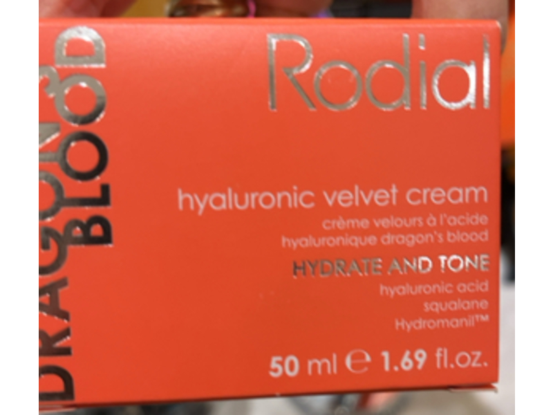 Rodial Dragon's Blood Hydrate & Tone Hyaluronic Velvet Cream, 1.69 fl oz/50 mL