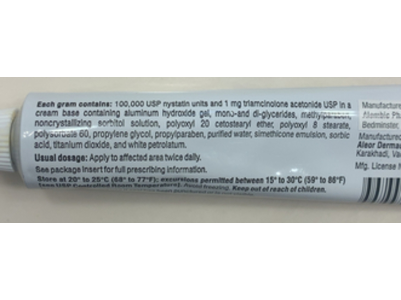 Nystatin & Triamcinolone Acetonide Cream USP, 30 g Alembic Pharmaceuticals (RX)
