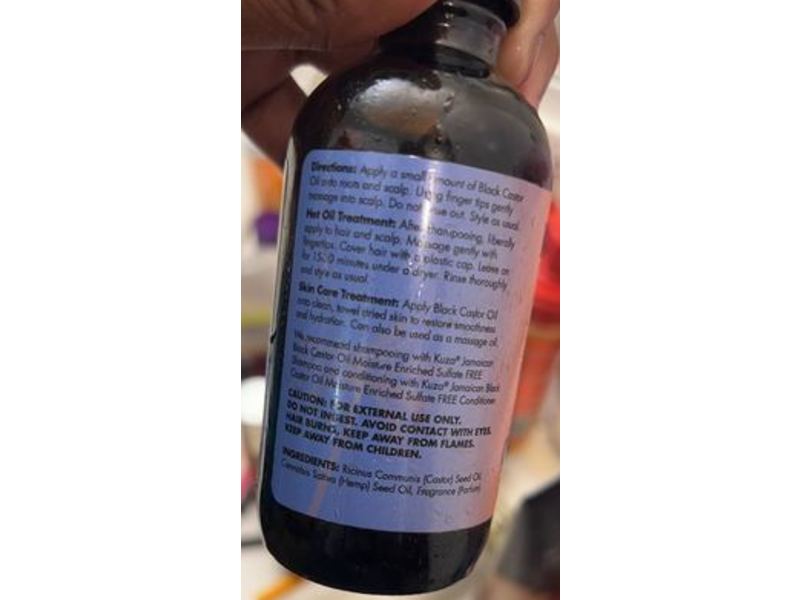 Kuza Jamaican Black Castor Oil, 4 fl oz/118 mL