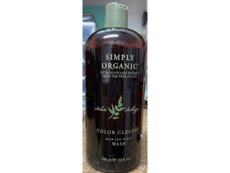Simply Organic Color Cleanse Hair & Scalp Wash, 32 fl oz/958 mL