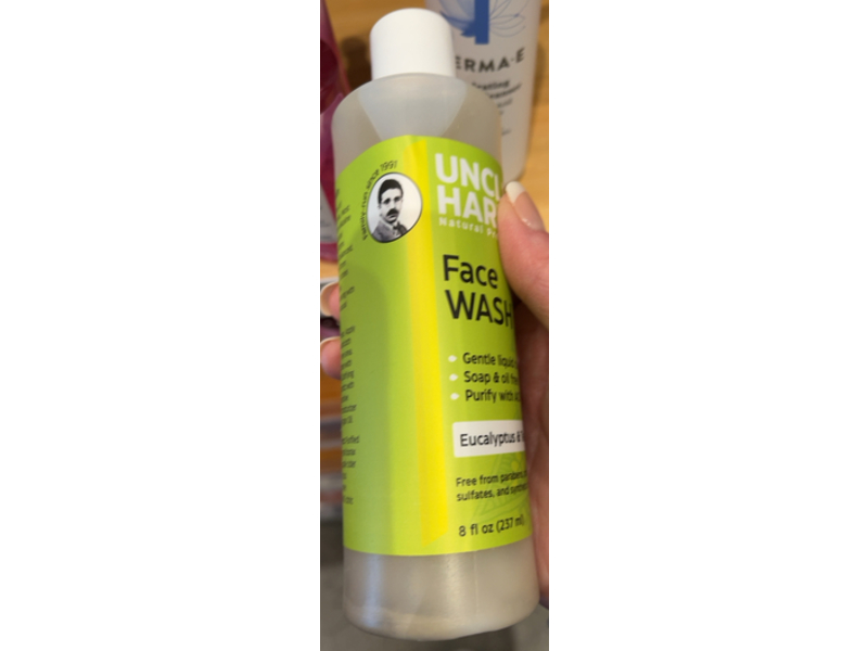 Uncle Harry's Face Wash, Eucalyptus & Tea Tree, 8 fl oz/237 mL