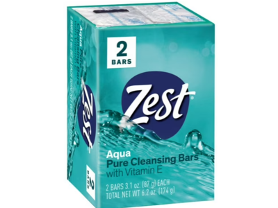 Zest Aqua Pure Cleansing Bars, 3.1 oz/87 g, 2 Count