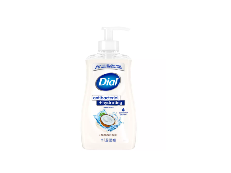 Dial Antibacterial + Hydrating Hand Soap, Coconut Milk, 11 fl oz/325 mL