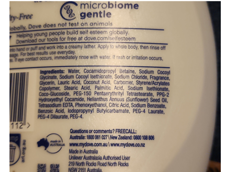 Dove Triple Moisturising Nourishing Body Wash, Celebration Edition, 1 L