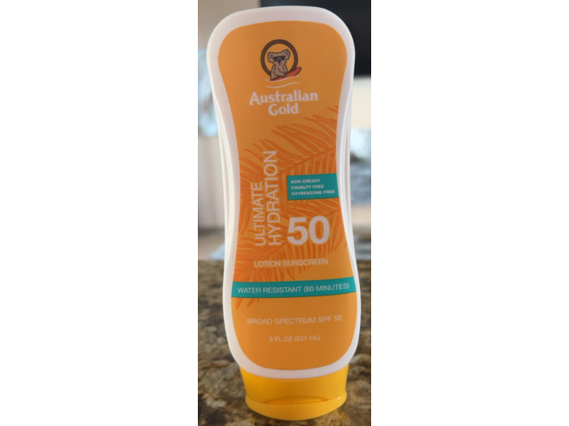 Australian Gold Hydration Lotion Sunscreen, SPF 50, 8 fl oz/237 mL
