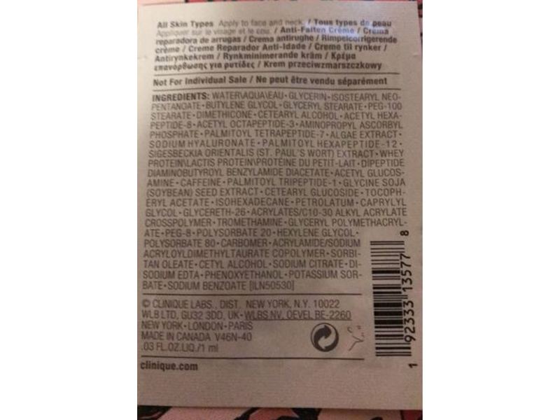 Clinique Smart Clinical Repair Wrinkle Correcting Cream, 1 mL