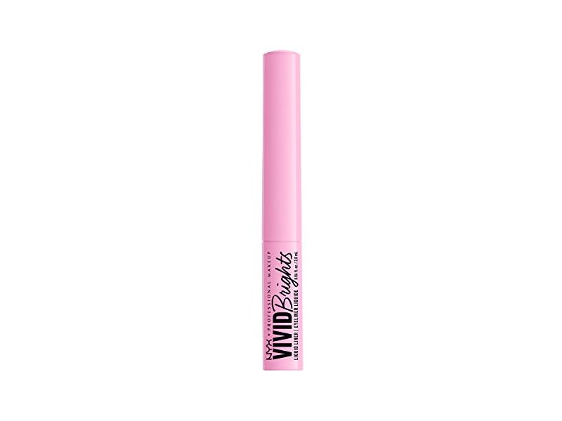 NYX Vivid Brights Liquid Liner, Sneaky Pink, 0.06 fl oz/2.0 mL