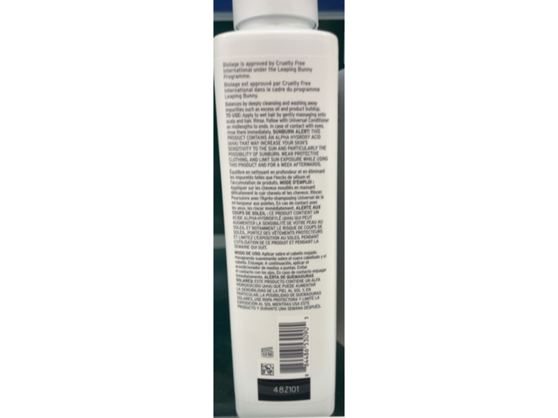 Biolage Scalp Sync Clarifying Shampoo, Fermented Tea & Glycolic Acid, 13.5 fl oz/400 mL