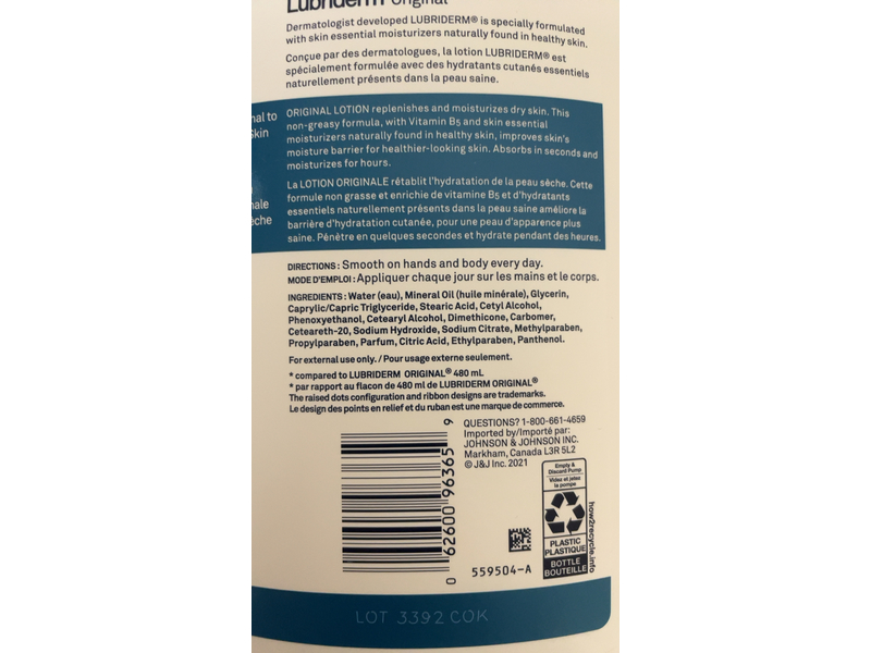 Lubriderm Original Lotion, 710 mL