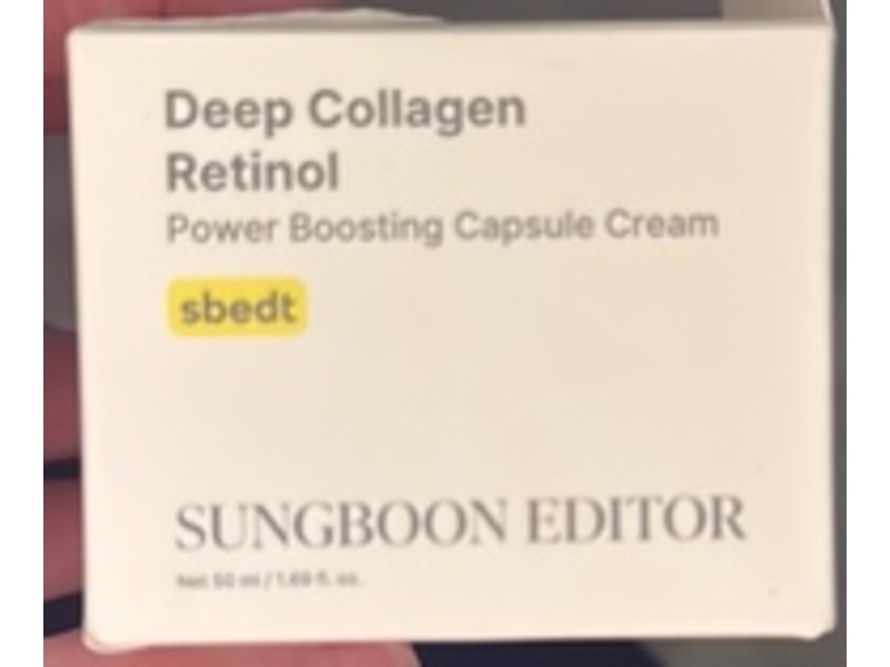 Sungboon Editor Deep Collagen Retinol Power Boosting Capsule Cream, 1.69 fl oz/50 mL