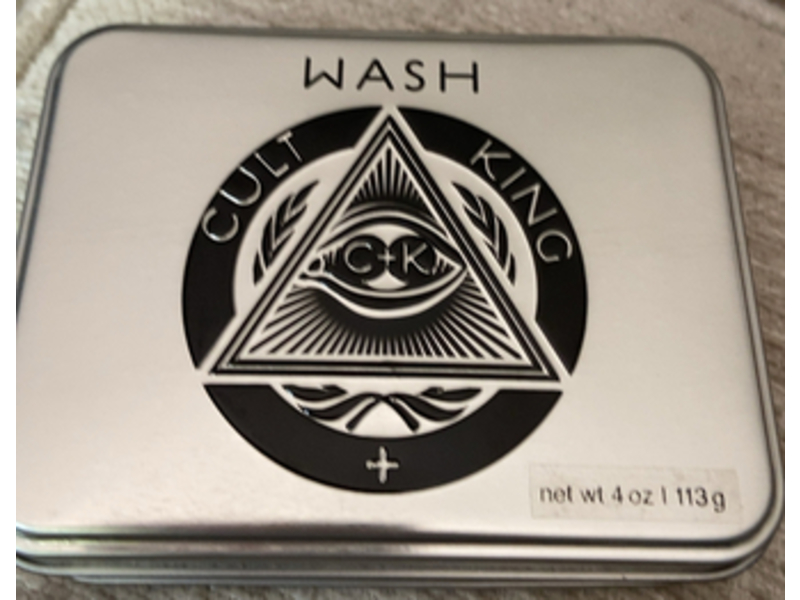 Cult + King Wash - Hair shampoo Bar + face And Body Wash in One, 4 oz/113 g
