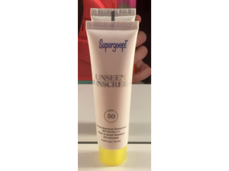 Supergoop! Unseen Sunscreen, SPF 50 PA+++, 0.34 fl oz/10 mL