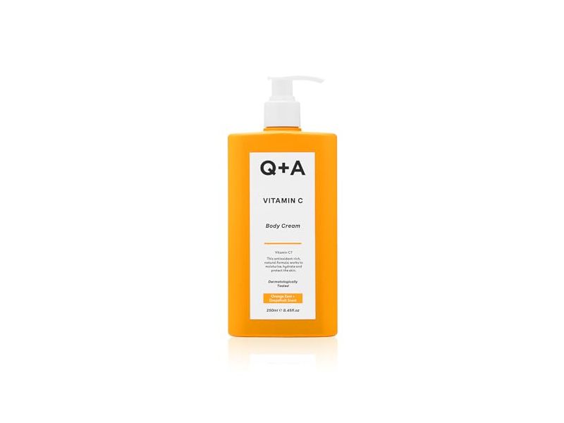 Q+A Vitamin C Body Cream, Orange Zest + Grapefruit, 8.45 fl oz/250 mL