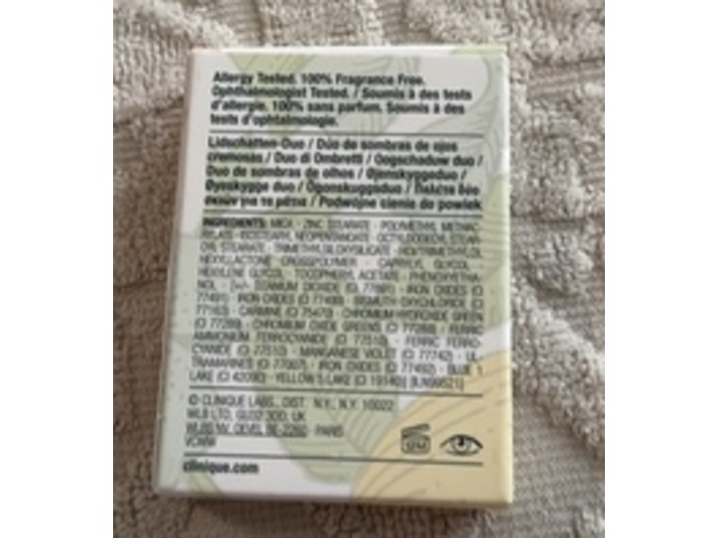 Clinique All About Shadow Duo Eye Shadow, Beach Plum, 0.5 oz/1.7 g