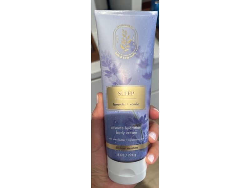 Bath & Body Works Aromatherapy Ultimate Hydration Body Cream, Lavender + Vanilla, 8 oz/226 g