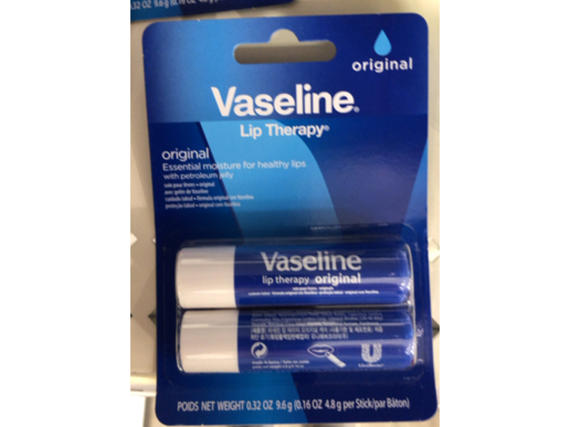 Vaseline Lip Therapy, Original, 0.32 oz/9.6 g