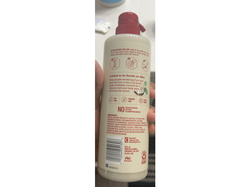 Old Spice Gentleman's Blend Body & Face Wash, Eucalyptus & Coconut Oil Scent, 18 fl oz/532 mL, Pack Of 4