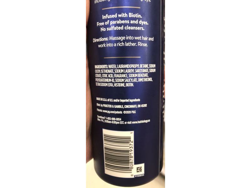 Hair Biology Color Brilliance Shampoo, Vivid & Protected, Sulfate Free, 12.8 fl oz/380 mL