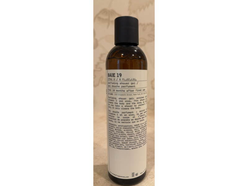 Le Labo Fragrances Baie 19 Shower Gel, 8 fl oz/237 mL