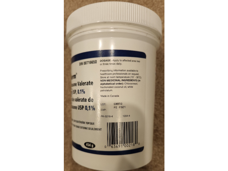 Betaderm (Betamethasone Valerate) Ointment 0.1% 454 g Taro (RX)
