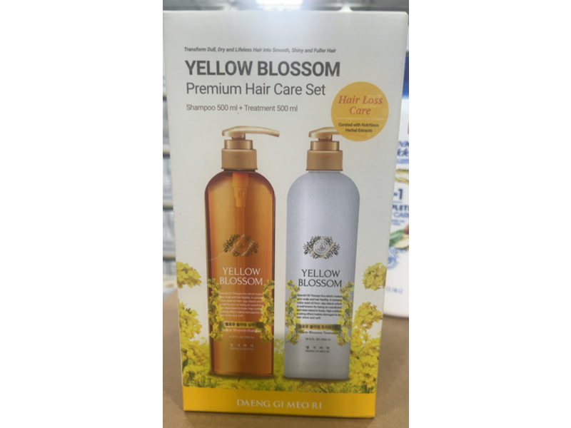 Daeng Gi Meo Ri Premium Hair Care Set, Yellow Blossom, 16. 9 fl oz/500 mL