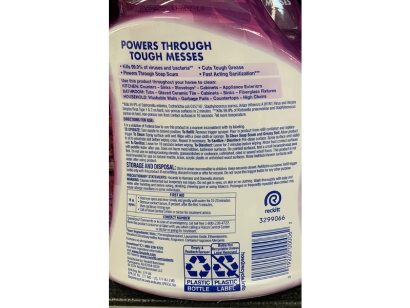 Lysol All Purpose Cleaner, Lavender & Cotton Blossom, 32 fl oz/946 mL