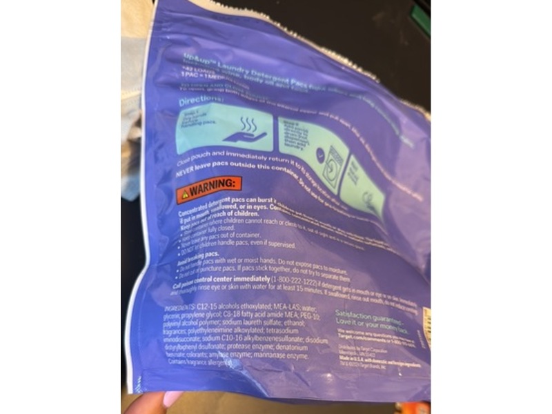 Up & Up Laundry Detergent Pods, Lavender Bloom, 26.6 fl oz/756 g, 42 Count