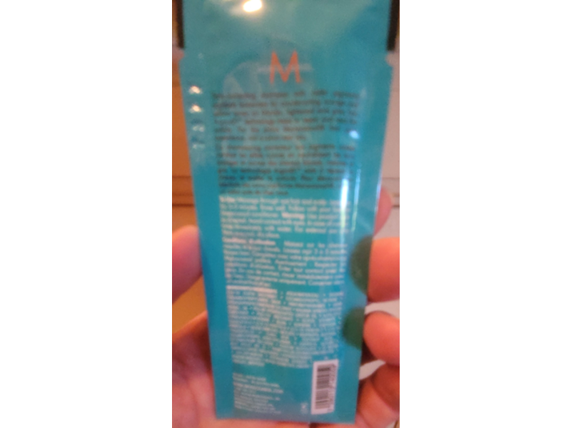 Moroccanoil Blonde Perfecting Purple Shampoo, Color Care, 0.35 fl oz/10 mL