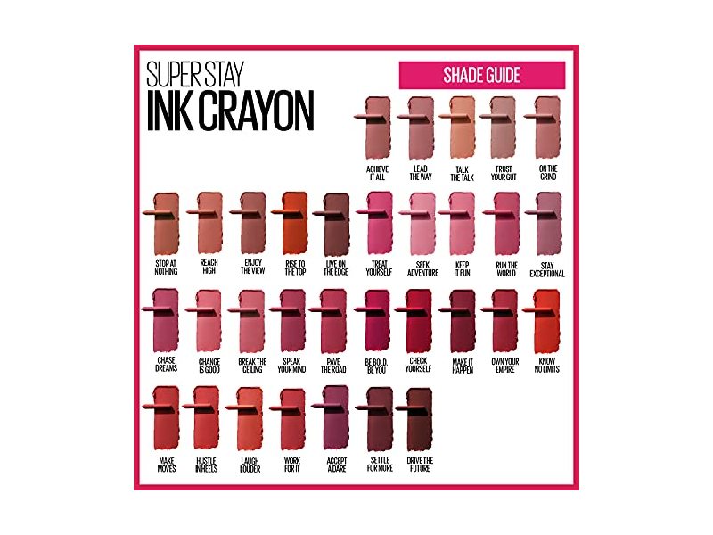 Maybelline Super Stay Ink Lip Crayon, Own Your Empire, 0.04 oz/1.2 g