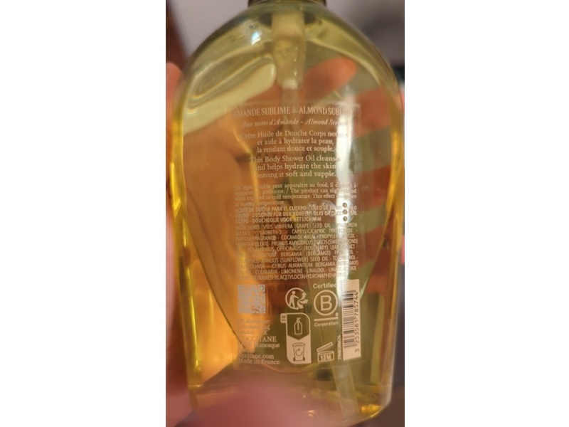 L'Occitane En Provence Shower Oil, Amande Sublime, 16.9 fl oz/500 mL