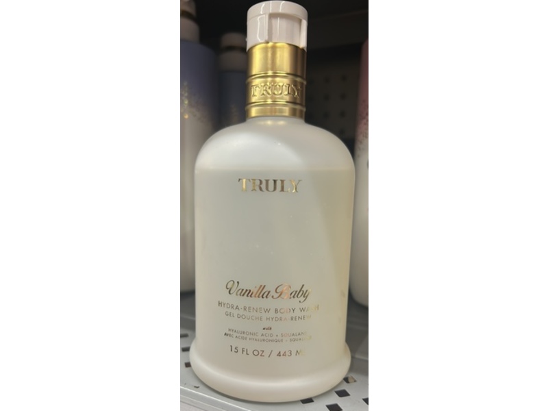 Truly Hydra-Renew Body Wash, Vanilla Baby, 15 fl oz/443 mL