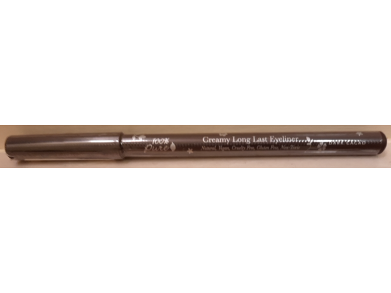 100% Pure Creamy Long Last Eyeliner, Dark Cacao, 0.14 oz/3.50 g