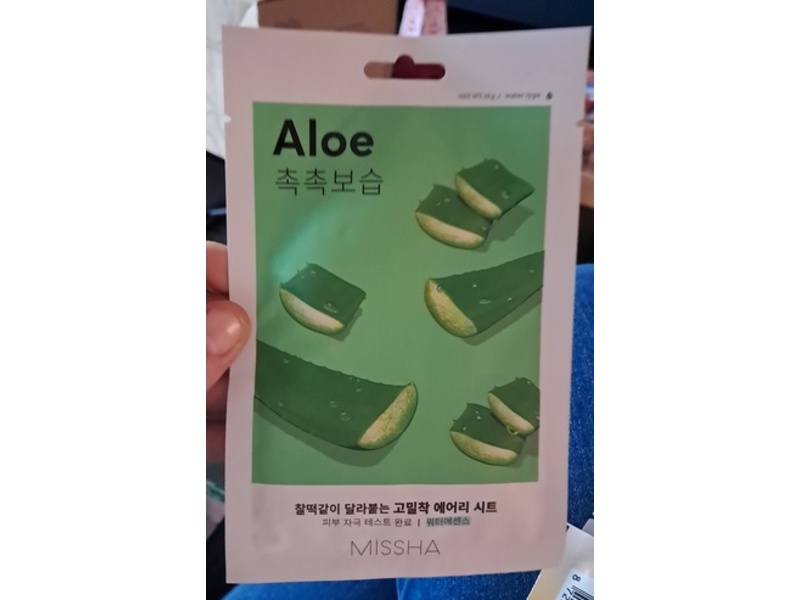 Missha Airy Fit Sheet Mask, Aloe, 0.19 g