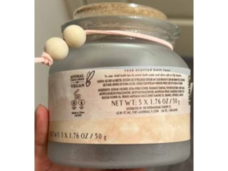 Addison & Gates Rose Scented Bath Teas, 1.76 oz/50 g, 5 Count