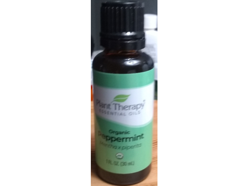 Plant Therapy Organic Essential Oil, Peppermint, 1 fl oz/30 mL