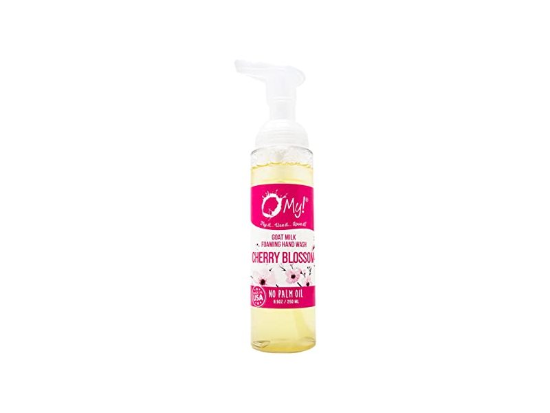 O My! Goat Milk Foaming Hand Wash, Cherry Blossom, 8.5 oz/250 mL