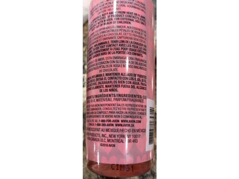 Avon Ultra Sexy Heart Body Mist, 5.1 fl oz/150 mL