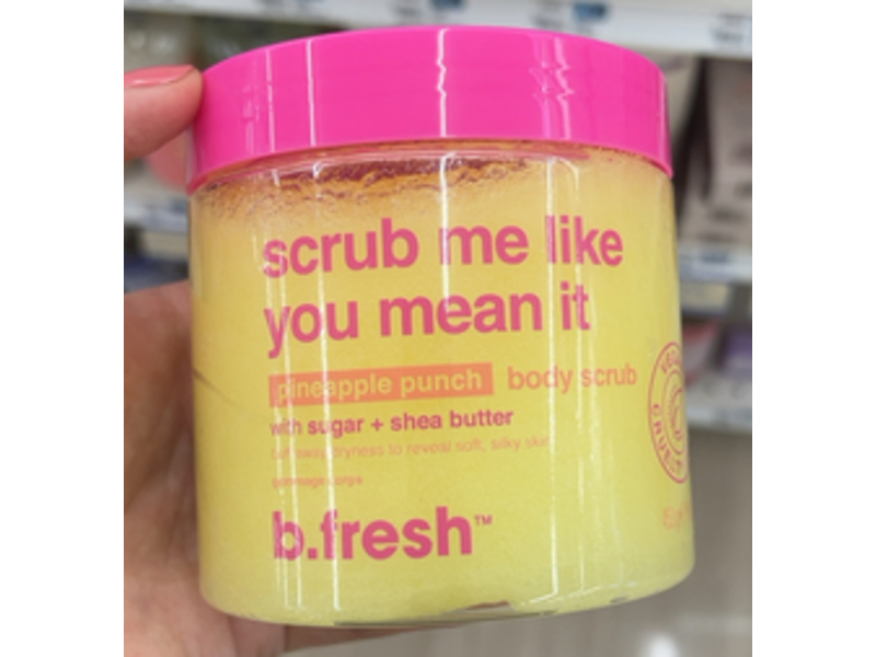 B.fresh Scrub Me Like You Mean It Body Scrub, Pineapple Punch,16 oz/453 g