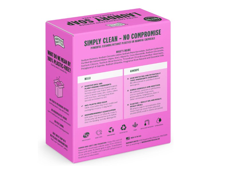 Ingredients Matter Ultra Concentrated Laundry Soap , Lavender, 60 Loads, 30 oz/0.85 kg