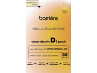 Barriere Hello Sunshine Clean Vitamin D3 Patch, 36 Count - thumbnail 1