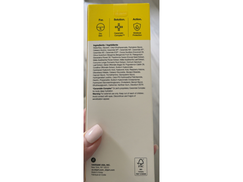 DR. Jart Ceramidin Moisturizer Body Lotion, 6.76 fl oz/200 mL