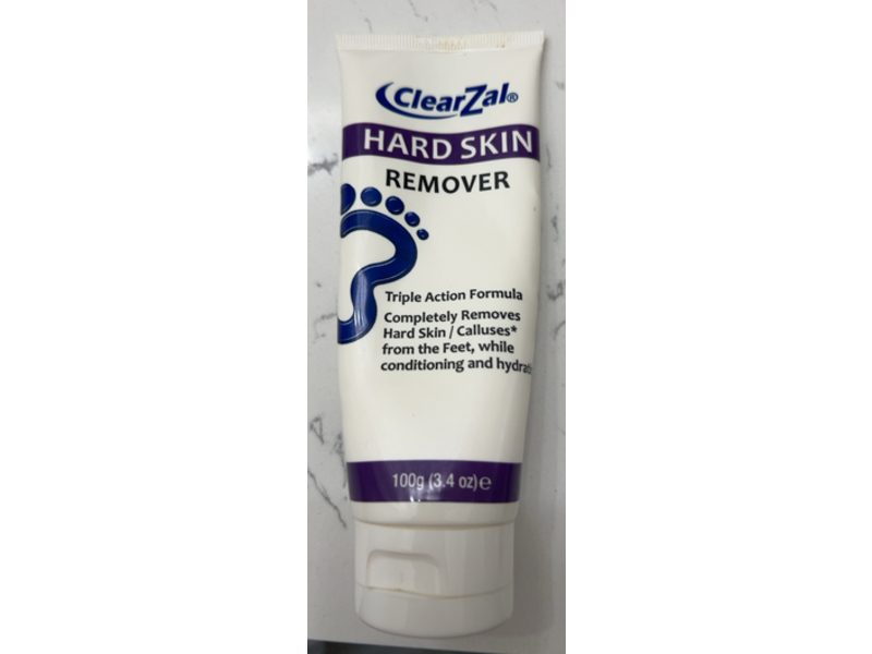 Clearzal Hard Skin Remover Foot Cream, 3.4 fl oz/100 g