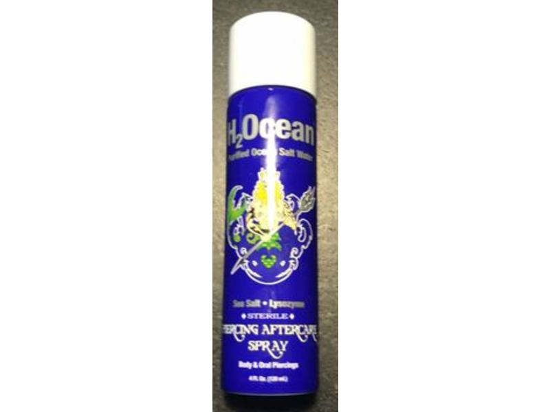 H2O Ocean Piercing Aftercare Spray, 4 fl oz/120 mL