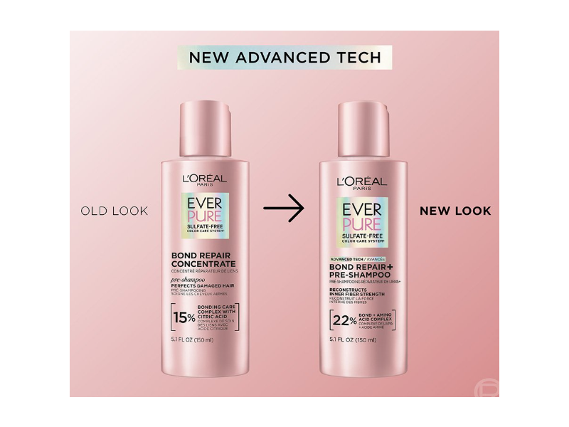 L'Oreal Paris Ever Pure Bond Repair + Pre Shampoo, 22% Bond + Amino Acid Complex, 5.1 fl oz/150 mL
