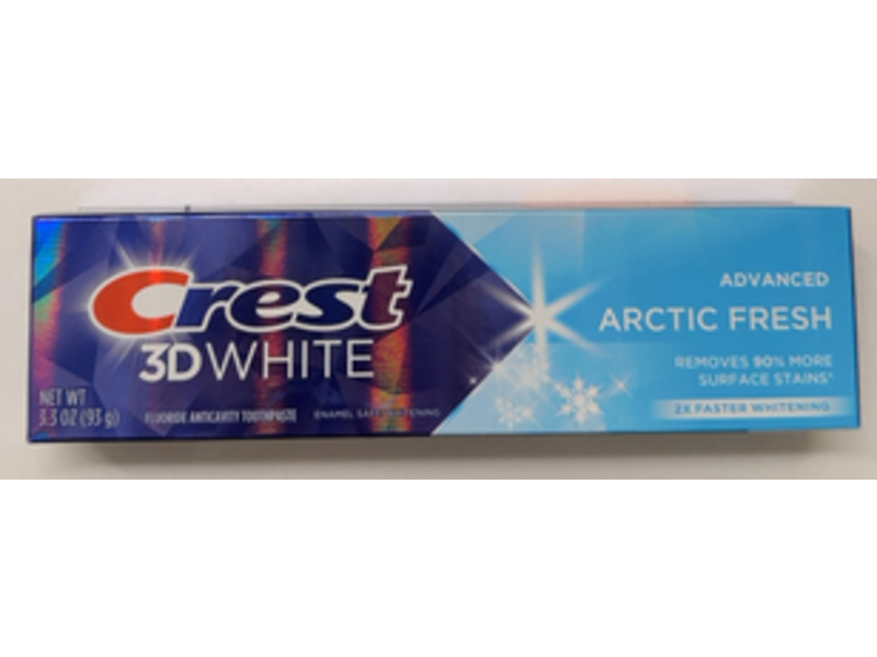 Crest 3D White Advanced Toothpaste, Arctic Fresh, 3.3 oz/93 g, Pack Of 3